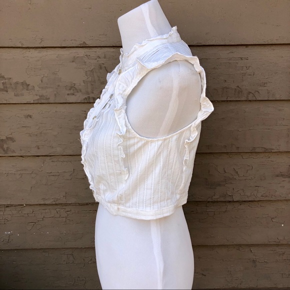Anthropologie Plenty Tracy Reese ruffle crop top! - Picture 4 of 9